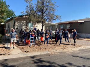 Desert Gardens team helps resident in need.