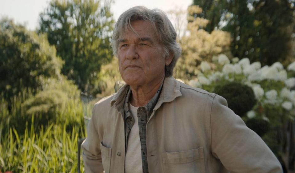 Kurt Russell, who has said he’s a lifelong Godzilla fan, plays Col. Lee Shaw in modern times. Russell’s son Wyatt plays a younger version of the character.