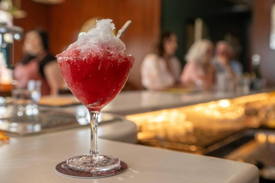 Bartenders at Wild Child in Shawnee make drinks with alcohol, like the seasonal kakigori, infused with eucalyptus cherry tart and lemon juice. But it also specializes in drinks with little or no alcohol.