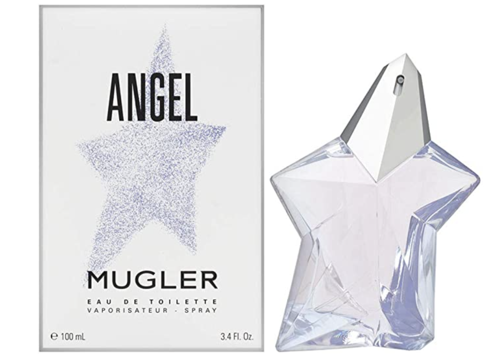 Thierry Mugler Angel Eau De Toilette Spray in see-through glass.