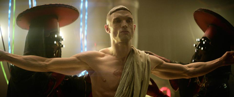 Ed Skrein as Atticus Noble in Rebel Moon: Part Two - The Scargiver. (Netflix/Everett Collection)