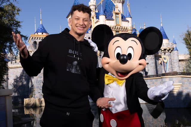 <p>Christian Thompson/Disneyland Resort</p> Patrick Mahomes