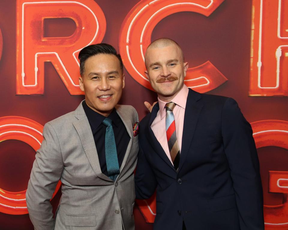 BD Wong (left) and husband Richert Schnorr have teamed up for a topical reimagining of the 2005 song cycle, &ldquo;Songs From an Unmade Bed.&rdquo;  (Photo: Walter McBride via Getty Images)