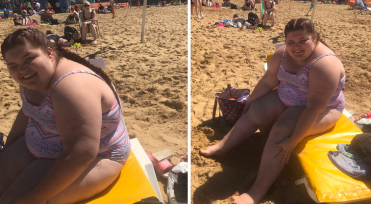 girl in her bathing suit