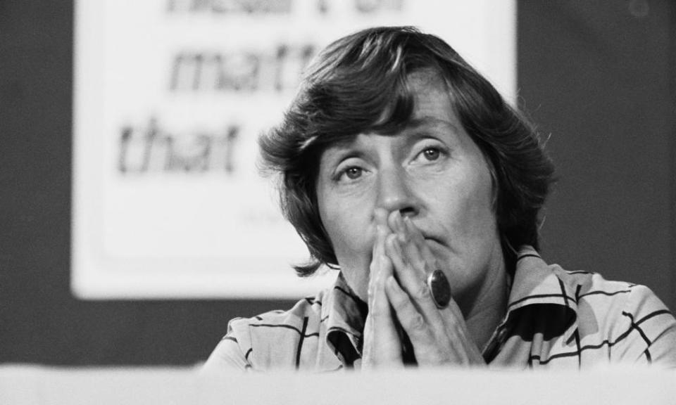 Shirley Williams at the Labour party conference in 1976.