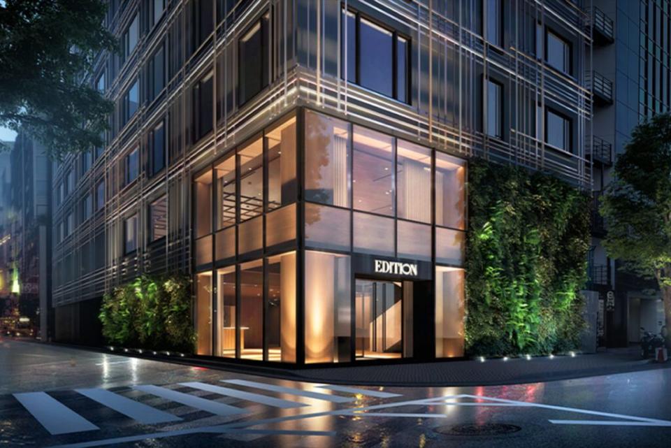 The Tokyo Edition Ginza, a luxury hotel, opened in early 2023. Source: Marriott International.