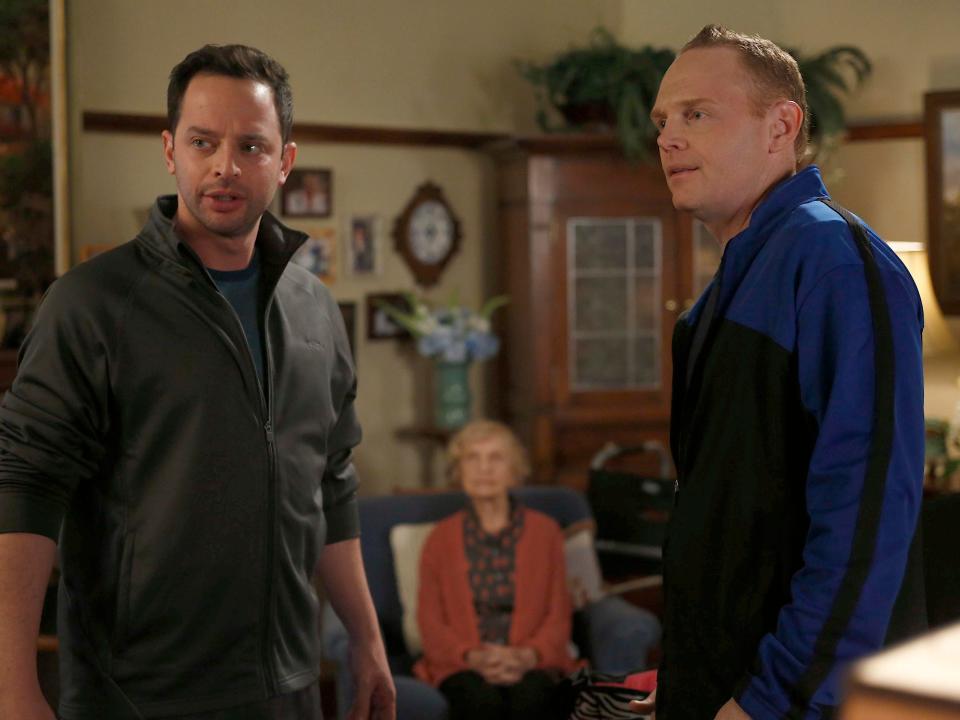 Nick Kroll and Bill Bur on season two, episode 20 of "New Girl."
