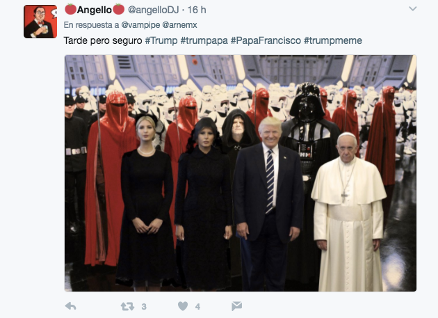 Memes mexicanos sobre Trump en el Vaticano