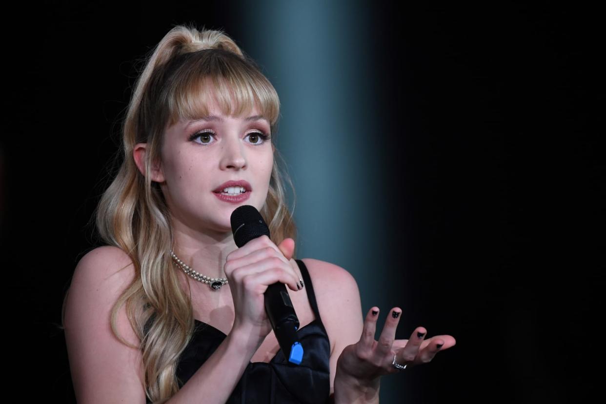 La chanteuse belge Angèle, le 14 février 2020, aux Victoires de la musique. - Alain Jocard - AFP