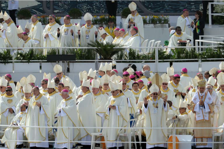 A la misa asistieron 60 cardenales, 1.500 obispos y 11.000 sacerdotes