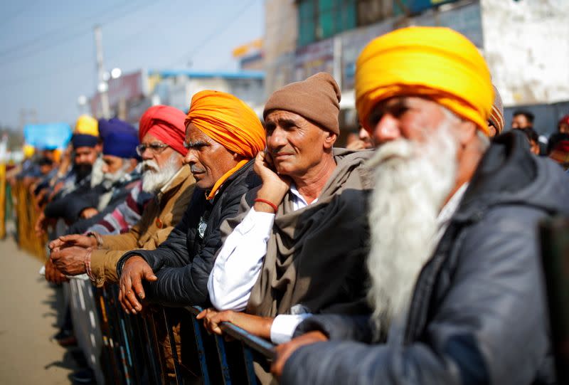 Protest against the farm laws near New Delhi