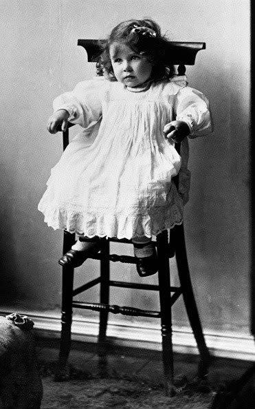 The Queen Mother aged two at Glamis House - Credit: Hulton Deutsch