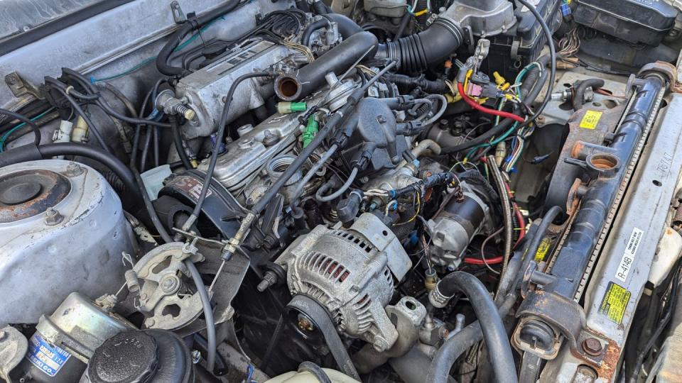 1985 toyota camry with 650k miles in california junkyard