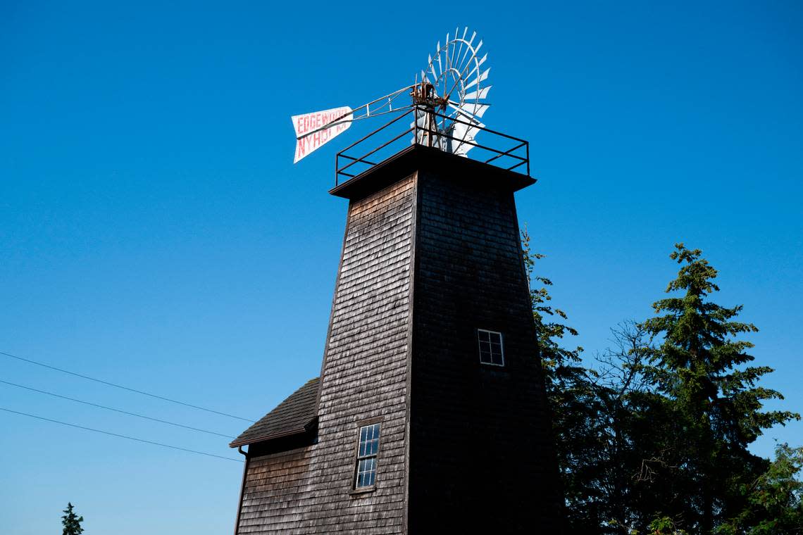 The Nyholm Windmill, on Thursday, June 20, 2024, in Edgewood, Wash. Brian Hayes/bhayes@thenewstribune.com