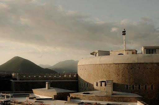 A shot of the Mamula Island Hotel.