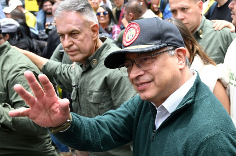 Colombian President Gustavo Petro has taken a critical stance on the Gaza assault that followed an unprecedented Hamas attack on southern Israel on October 7 (Raul ARBOLEDA)