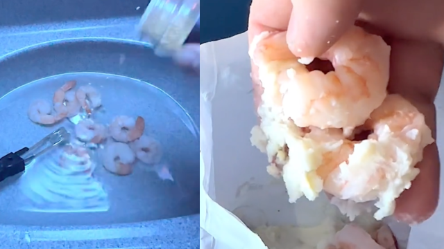 TikTok Video Appeared to Show Man Cooking Shrimp, Potatoes in