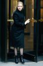 <p>Julia Garner films a scene for the upcoming TV miniseries <i>Inventing Anna </i>on Monday in N.Y.C. </p>