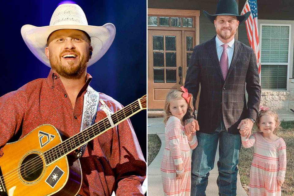 <p>Jason Kempin/Getty ; Cody Johnson Instagram</p> Cody Johnson performs on stage during day two of CMA Fest 2023 on June 09, 2023 in Nashville, Tennessee. ; Cody Johnson and his daughters Clara Mae and Cori.