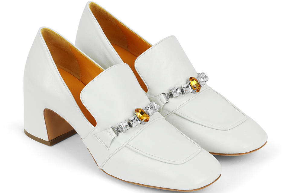 Loafers from Madison Maison, the private label line produced in partnership with Mara Bini.