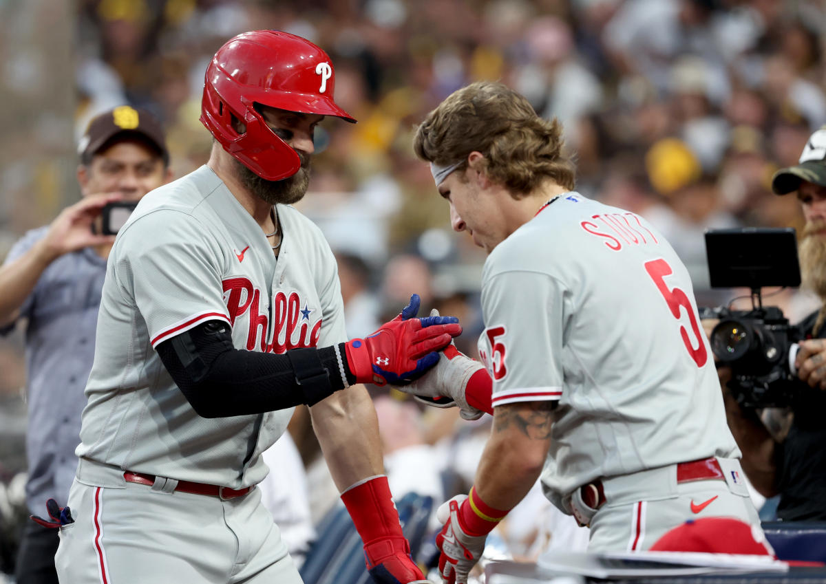 Las Vegas native Bryce Harper, Phillies take on Arizona Diamondbacks in  NLCS Game 1