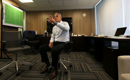 Brazilian national soccer head coach Tite attends an interview with Reuters in Rio de Janeiro, Brazil, November 28, 2016. REUTERS/Sergio Moraes