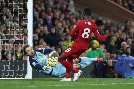 Keita should have scored with one close-range chance on goal (Getty Images)