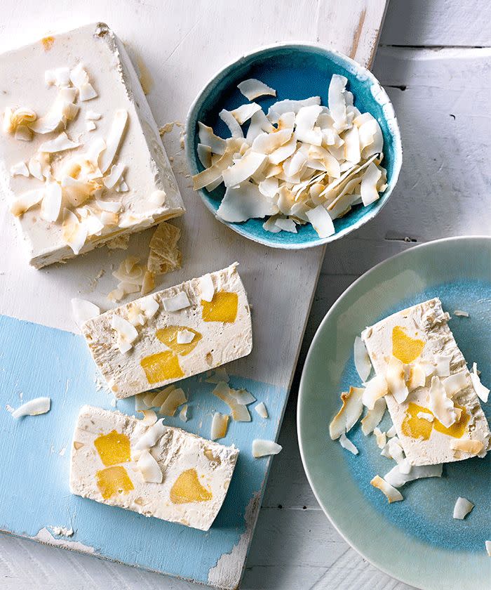 Coconut and Mango Semifreddo