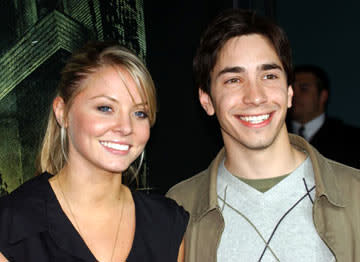 Kaitlin Doubleday and Justin Long at the Hollywood premiere of MGM's The Amityville Horror
