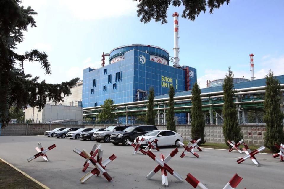 Unit 1 is pictured at the Khmelnytskyi Nuclear Power Plant, Netishyn, Khmelnytskyi Region, Ukraine on Aug. 31, 2023. (Volodymyr Tarasov / Ukrinform/Future Publishing via Getty Images)