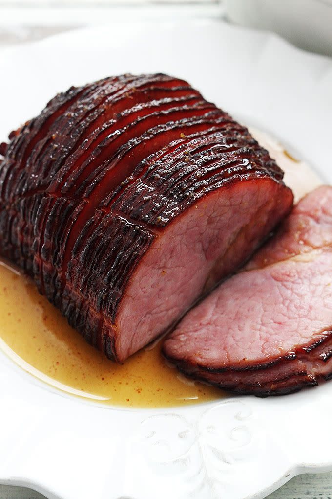 Slow Cooker Glazed Ham