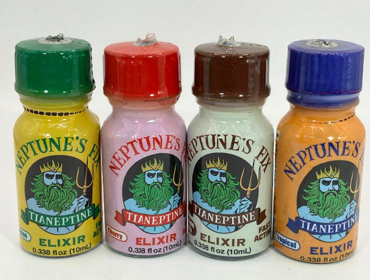 Neptune's Fix, a tianeptine-containing "Elixir" as it's labeled, is one of the most common of these products. U.S. Food and Drug Administration