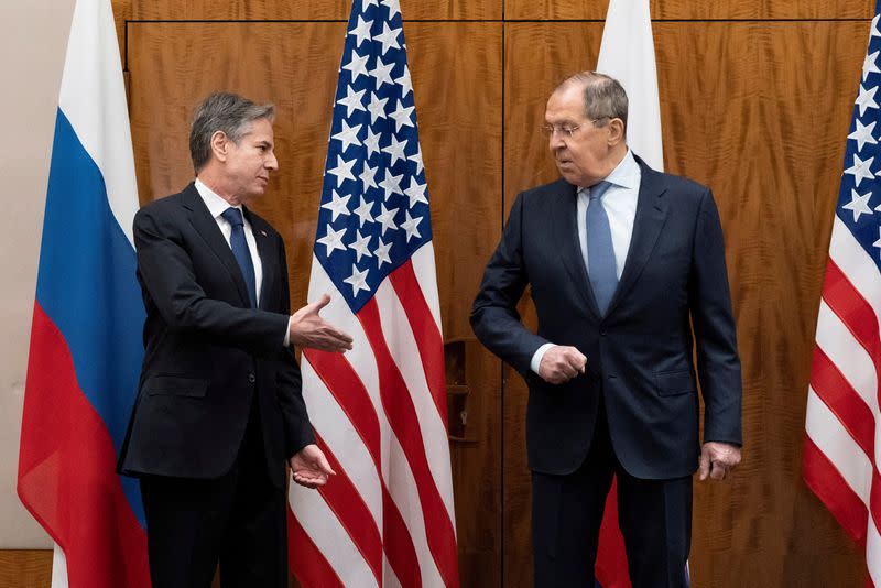 U.S. Secretary of State Blinken meets with Russian Foreign Minister Lavrov, in Geneva