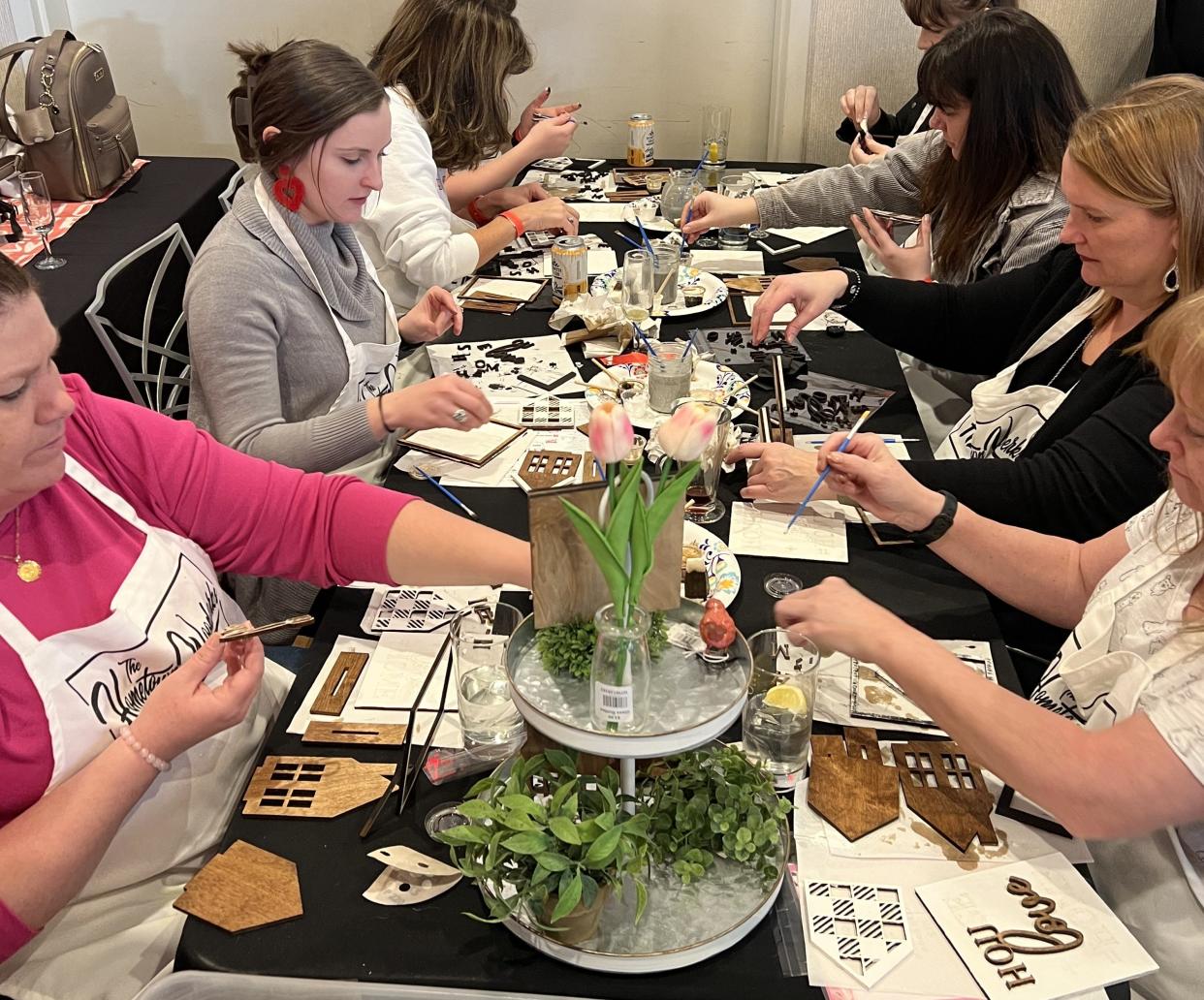 Paint and sips are popular for Galentine's Day, such as the Made Local Events' gathering, which is entering its fifth year. The event will take place Feb. 11 at The Exchange at Bridge Park in Dublin.