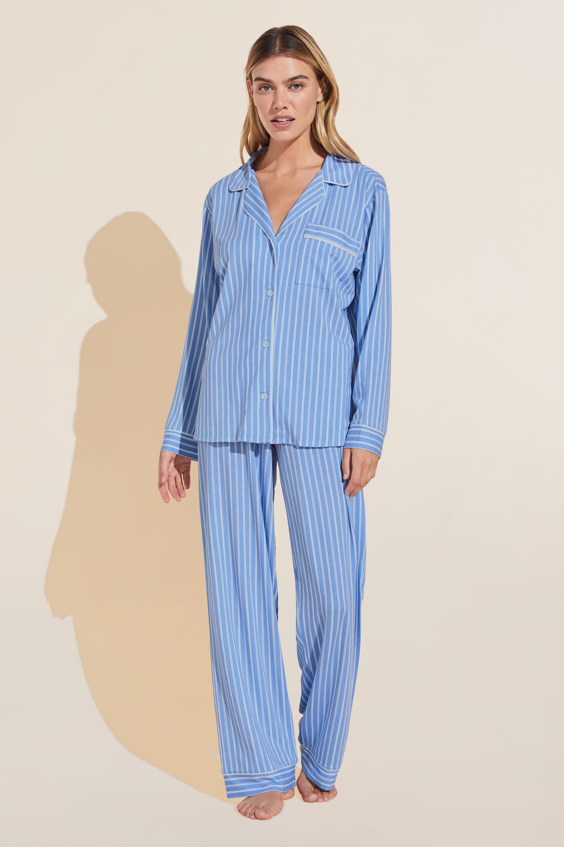 <p><a href="https://go.redirectingat.com?id=74968X1596630&url=https%3A%2F%2Feberjey.com%2Fproducts%2Fgisele-printed-tencel-modal-long-pj-set-nordic-stripes-vista-blue-iv&sref=https%3A%2F%2Fwww.townandcountrymag.com%2Fstyle%2Ffashion-trends%2Fg60606007%2Fthe-weekly-covet-may-3-2024%2F" rel="nofollow noopener" target="_blank" data-ylk="slk:Shop Now;elm:context_link;itc:0;sec:content-canvas" class="link rapid-noclick-resp">Shop Now</a></p><p>Gisele Printed TENCEL™ Modal Long PJ Set</p><p>eberjey.com</p><p>$158.00</p>