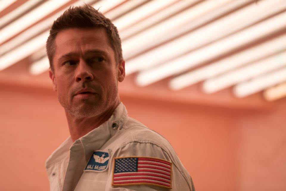 Brad Pitt plays an astronaut who ventures into space to find his dad and save the world in the sci-fi film 