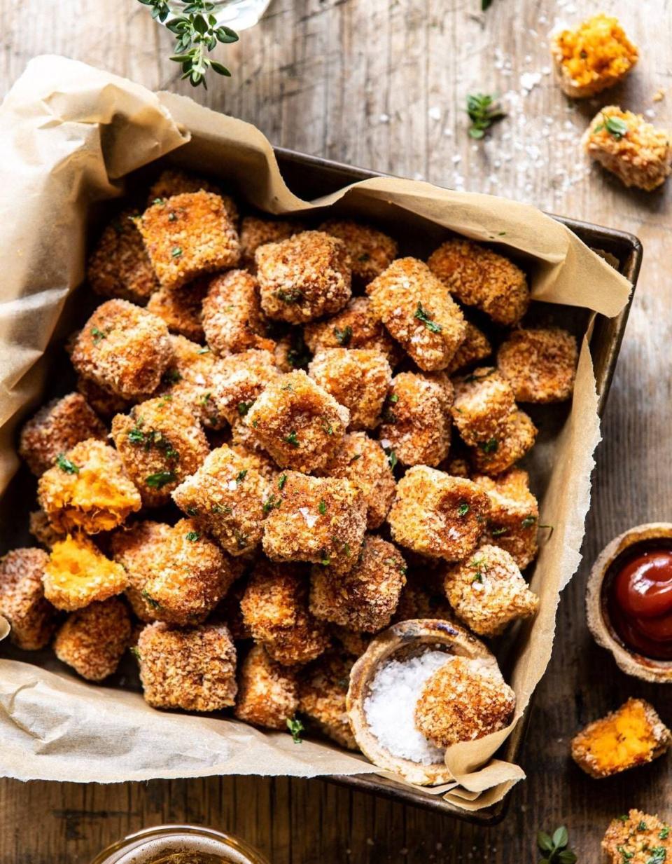 Croquettes de patate douce au parmesan