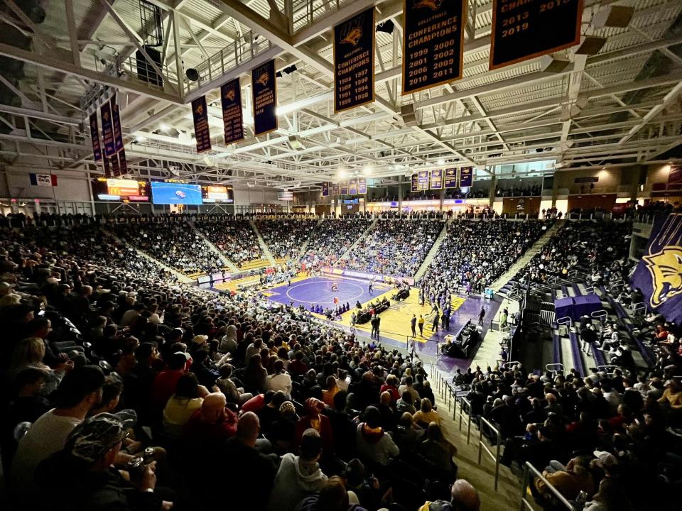 An announced crowd of 4,624 packed the McLeod Center on Friday night to watch Iowa State wrestle Northern Iowa.