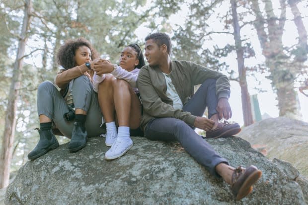 Paloma (Celeste O'Connor), Selah and Maxxie (Jharel Jerome) in 'Selah and the Spades.'