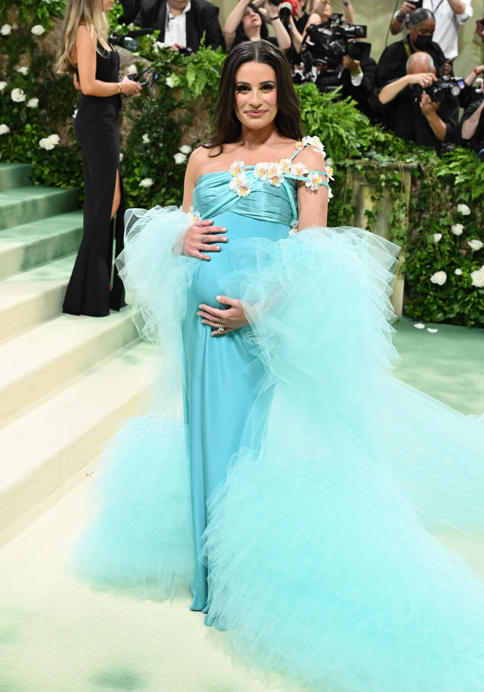 Lea Michele at the 2024 Met Gala: "Sleeping Beauties: Reawakening Fashion" held at The Metropolitan Museum of Art on May 6, 2024 in New York City.