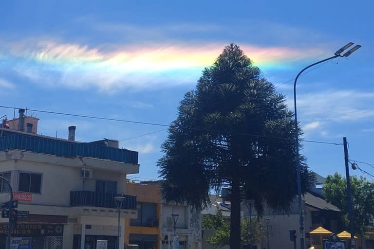 Los usuarios compartieron las imágenes del cielo