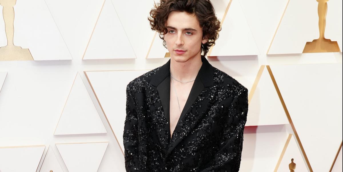 Timothée Chalamet Goes Shirtless in Louis Vuitton at 2022 Oscars