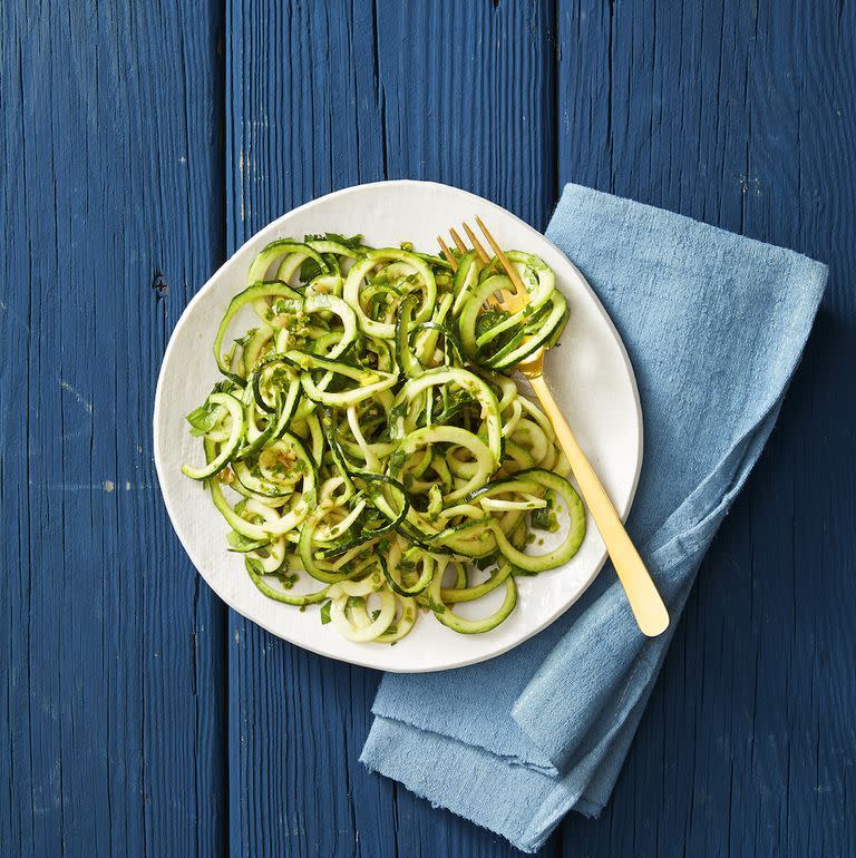 Keto Pesto Zucchini Noodles