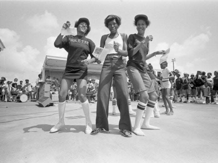 Teens hanging at Emancipation Park