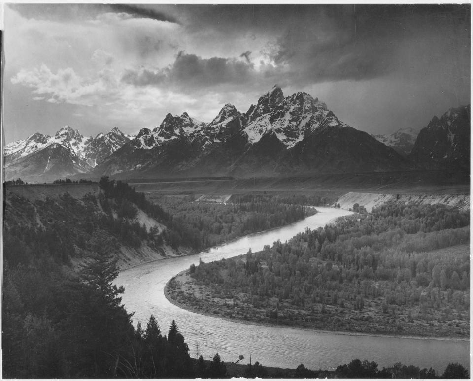 u0022The Tetons and the Snake River, Grand Teton National Park,” is a photograph by Ansel Adams