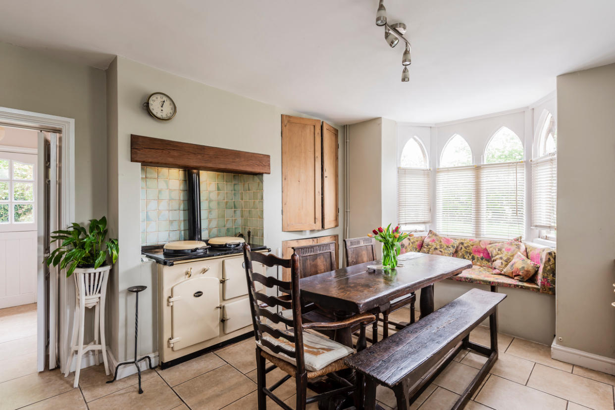 This Cambridgeshire cottage is in a tranquil location at the entrance of a now unused cemetery. Photo: Fine & Country