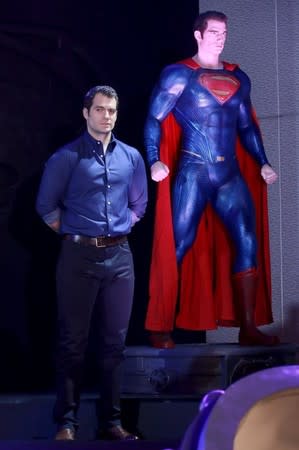 Actor Henry Cavill attends a news conference of the movie "Batman v Superman: Dawn Of Justice" in Beijing, China, March 11, 2016. REUTERS/Stringer