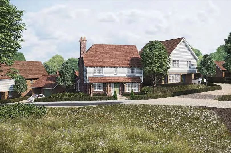 Another CGI of the proposed development of the former Benenden Hospital site.