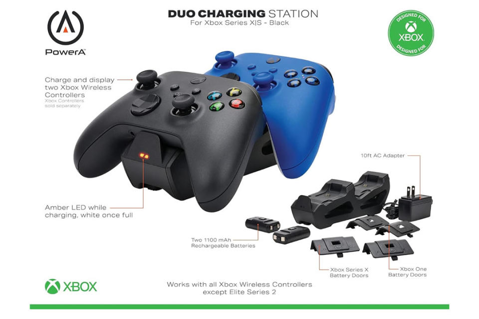 Estación de carga doble para control Xbox de la marca PowerA