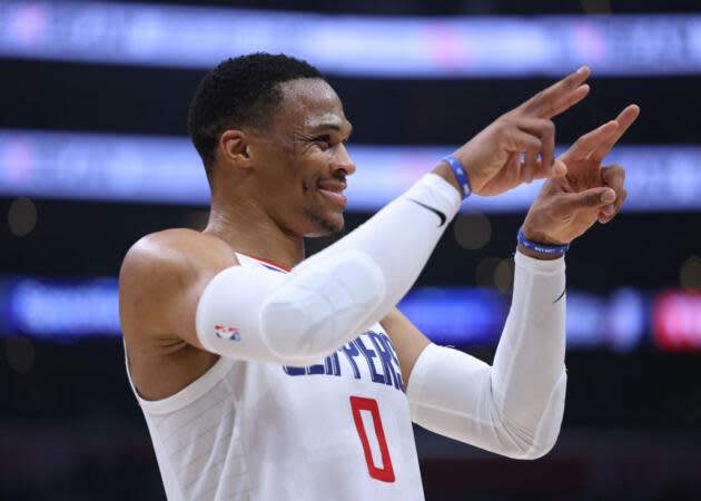 Russell Westbrook Congratulated This Reporter On His Promotion In A Heartwarming Moment | Photo: Harry How/Getty Images